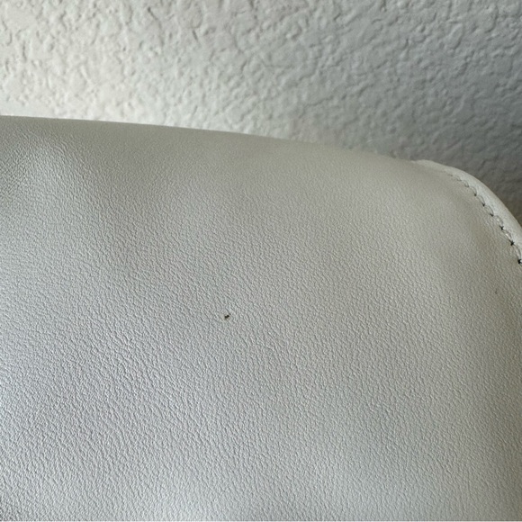 White Cream Mini Bunny Leather Crossbody Bag Fun Animal Shaped Fluffy B7/S9 - Picture 11 of 14